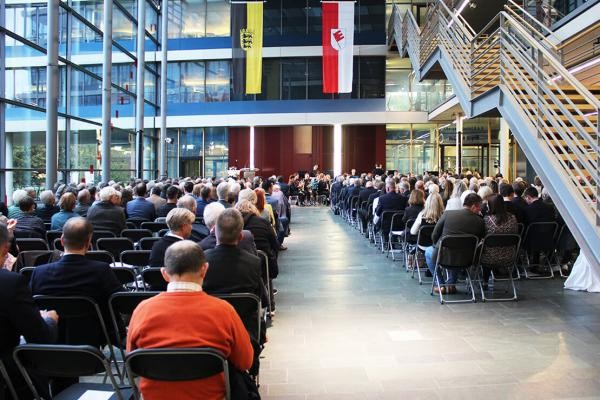 Verabschiedung in der Glashalle des Landratsamts