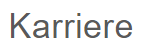 Karriere