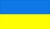 Flagge der Ukraine, quergeteilte Felder oben blau unten gelb