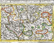 Geschichte: Alte Landkarte Tübingen